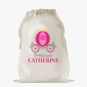 Princess Carriage Custom Drawstring Sack