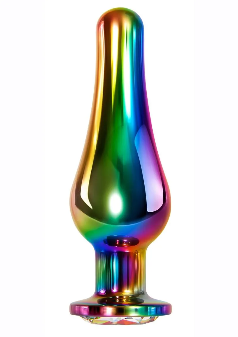 Rainbow Metal Anal Plug