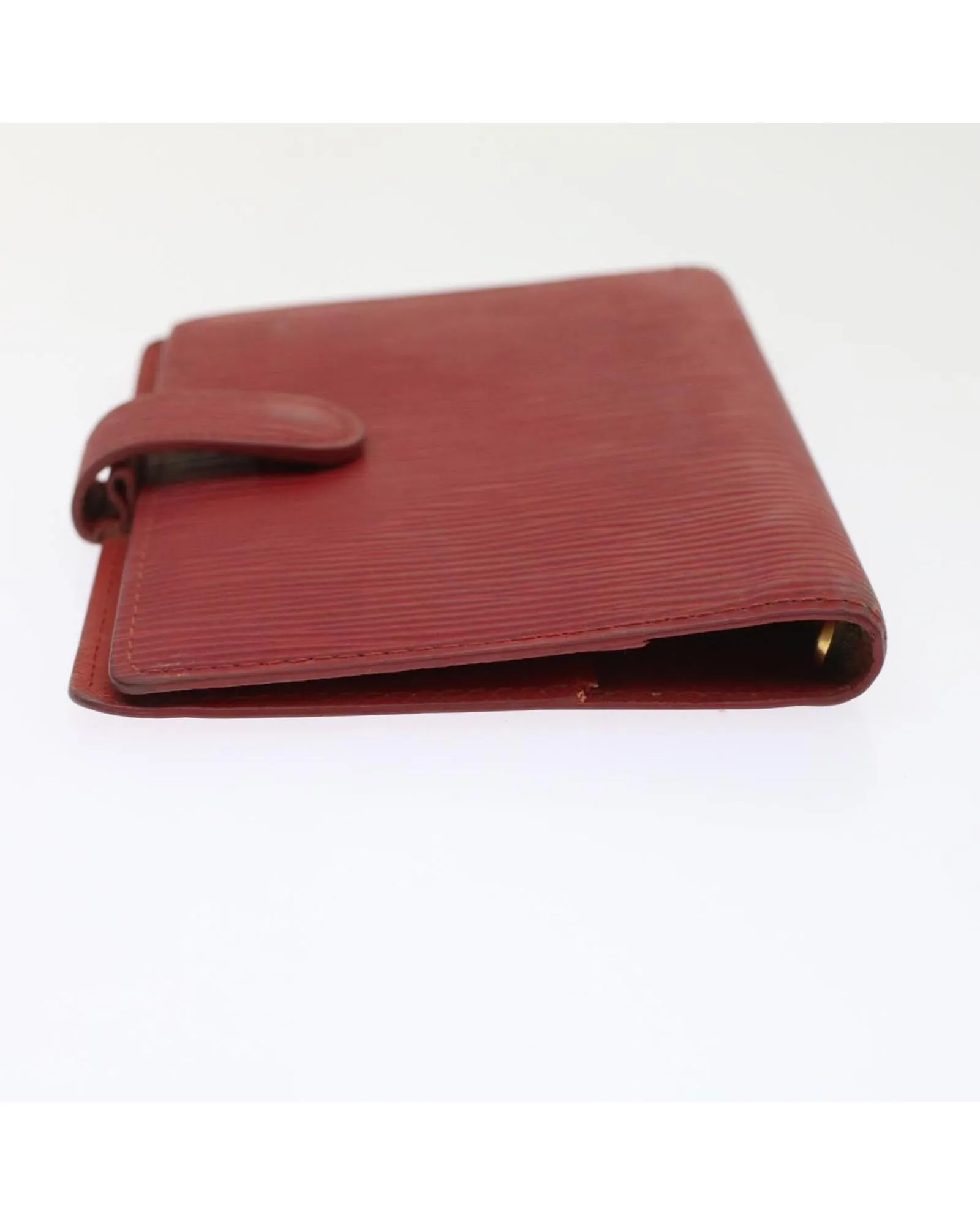 Red Epi Leather Day Planner Cover - LV Auth