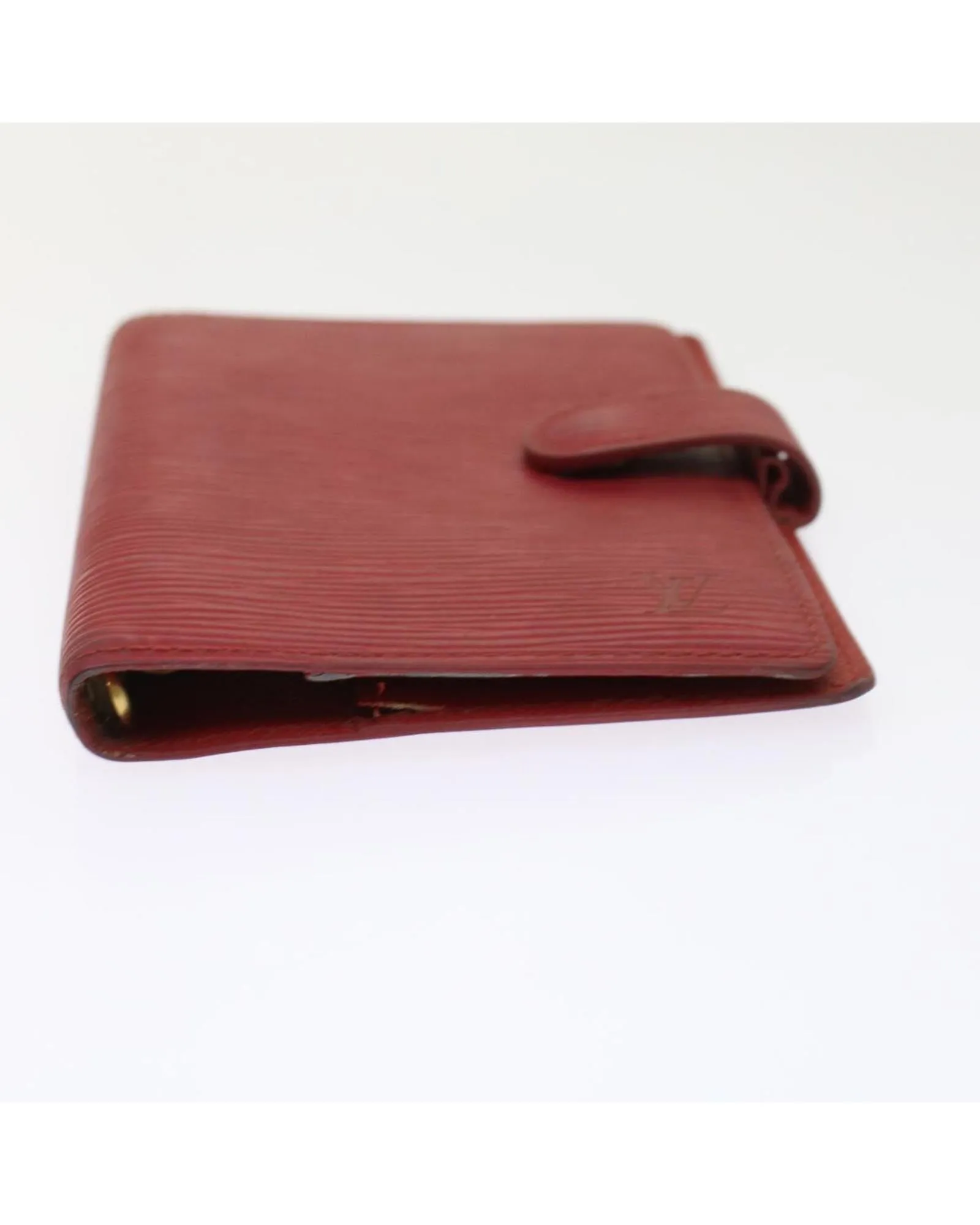 Red Epi Leather Day Planner Cover - LV Auth