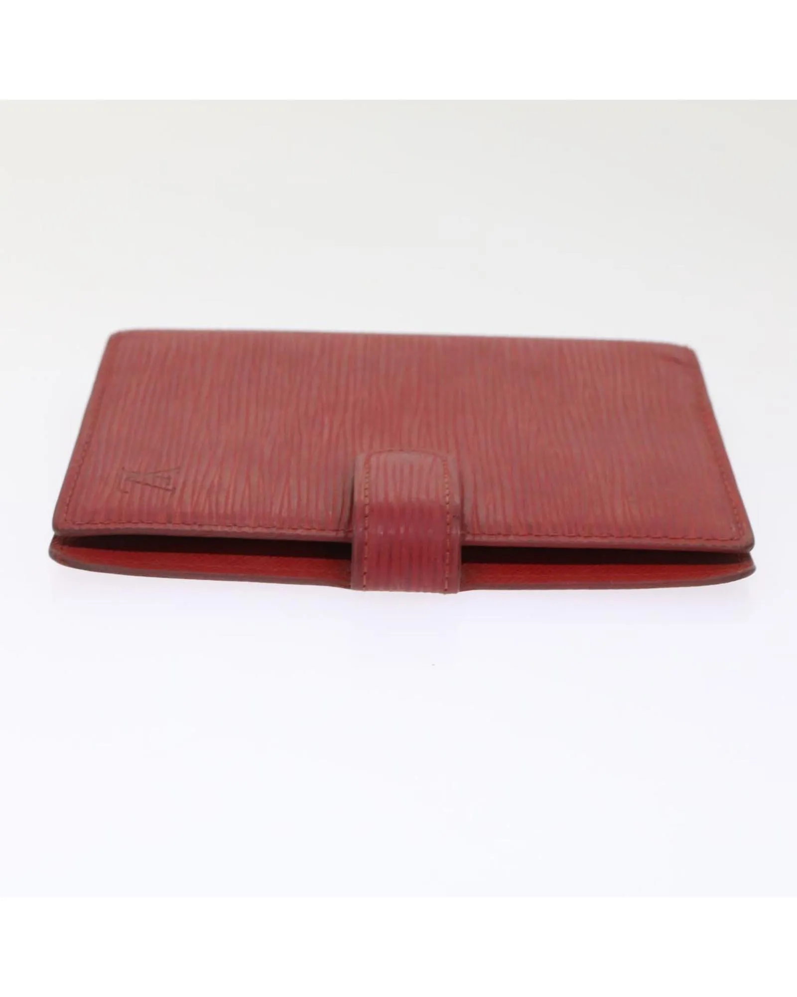 Red Epi Leather Day Planner Cover - LV Auth