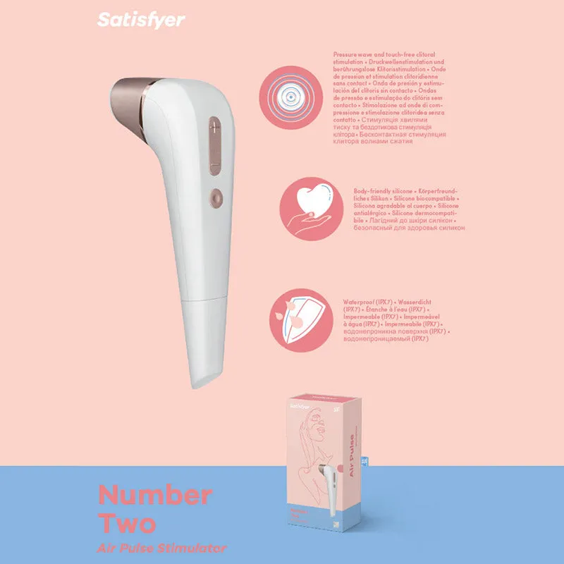 Satisfyer Number 2 - White Touch-Free Clitoral Stimulator