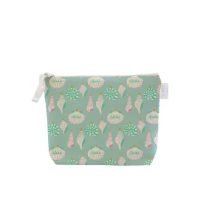 Seashells Ornaments Mint Green, Cosmetic Bag Small