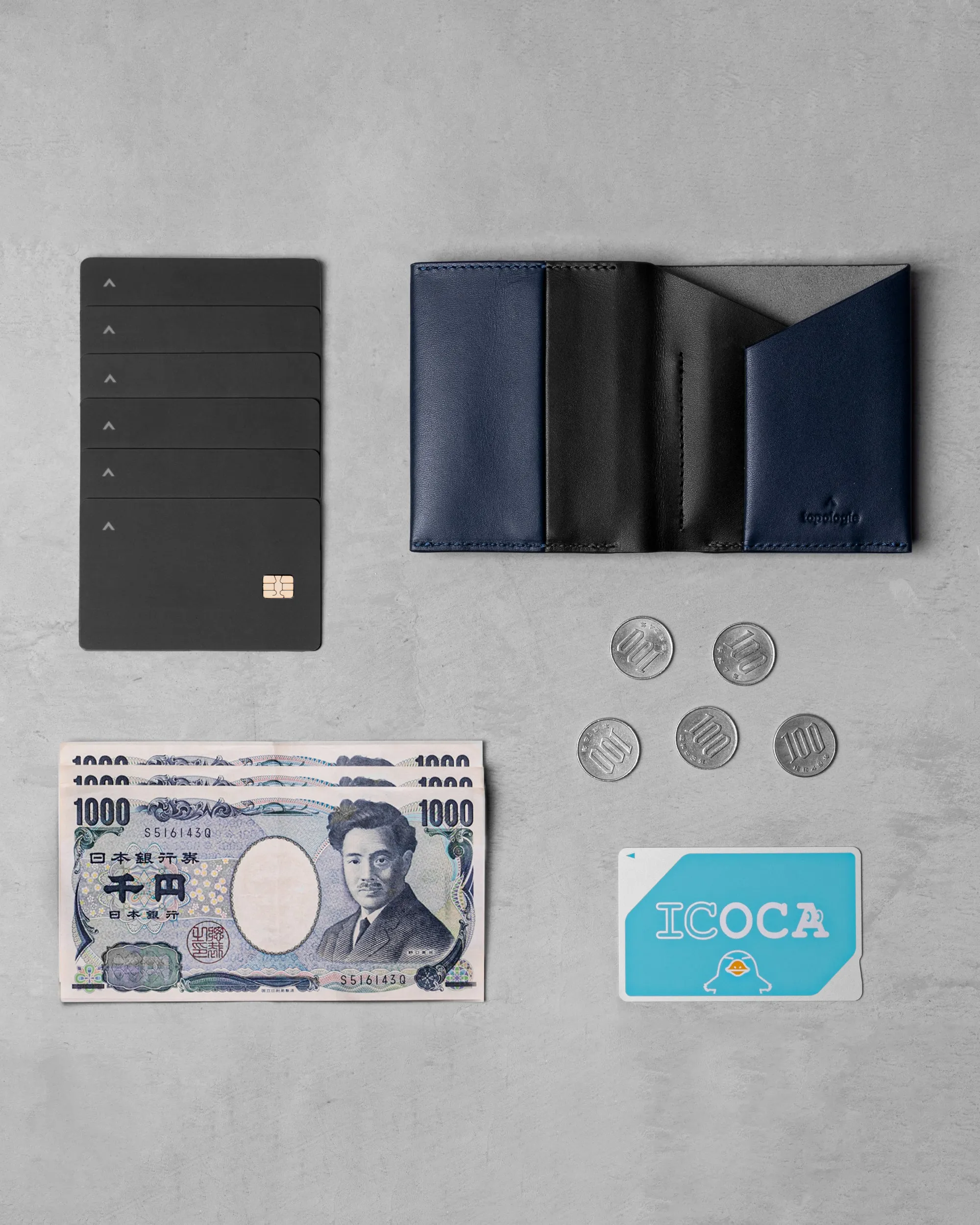 Slim Coin Wallet Navy