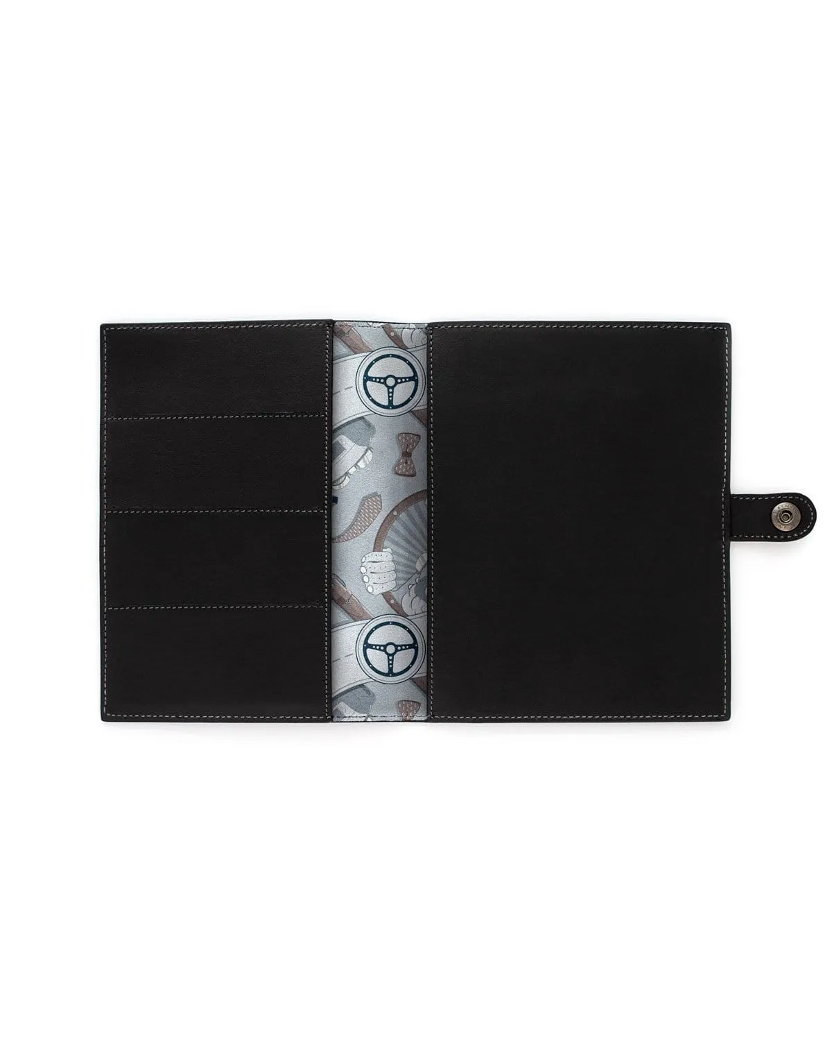 SLIM - Full-grain Leather Car Document Holder - Black