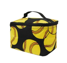 Softball Cosmetic Travel Bag