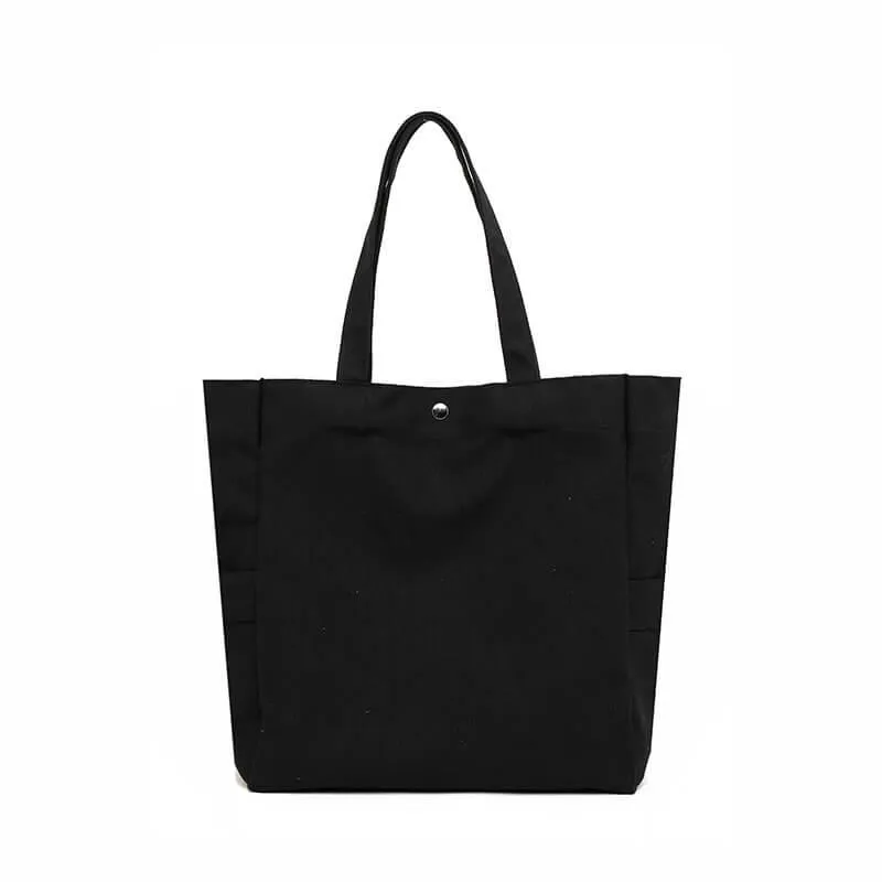 Solid Color Simple Canvas Tote Bag | Shoulder Bag