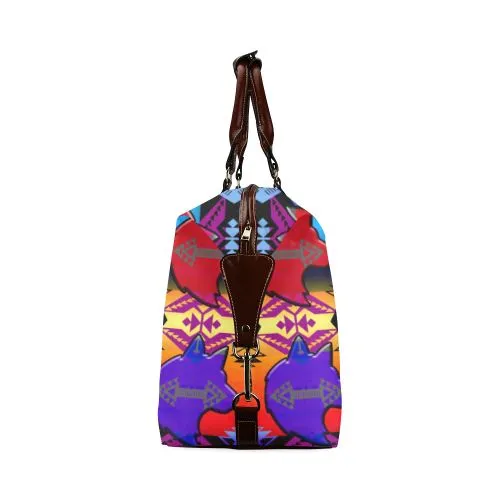 Soveriegn Nation Sunset with Wolf Classic Travel Bag