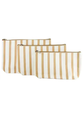 Striped Cosmetic Bag