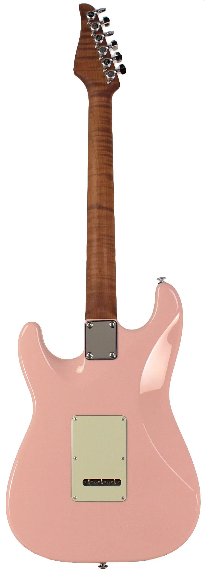 Suhr Select Classic S HSS Roasted Flamed Guitar, Shell Pink, Rosewood