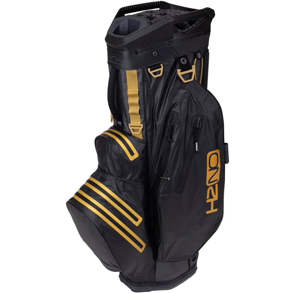 Sun Mountain H2NO Lite Waterproof Cart Bag - Steel/Black/Gold