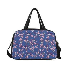 Swift Floral Peach Blue Fitness Handbag