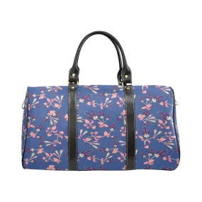 Swift Floral Peach Blue Waterproof Travel Bag