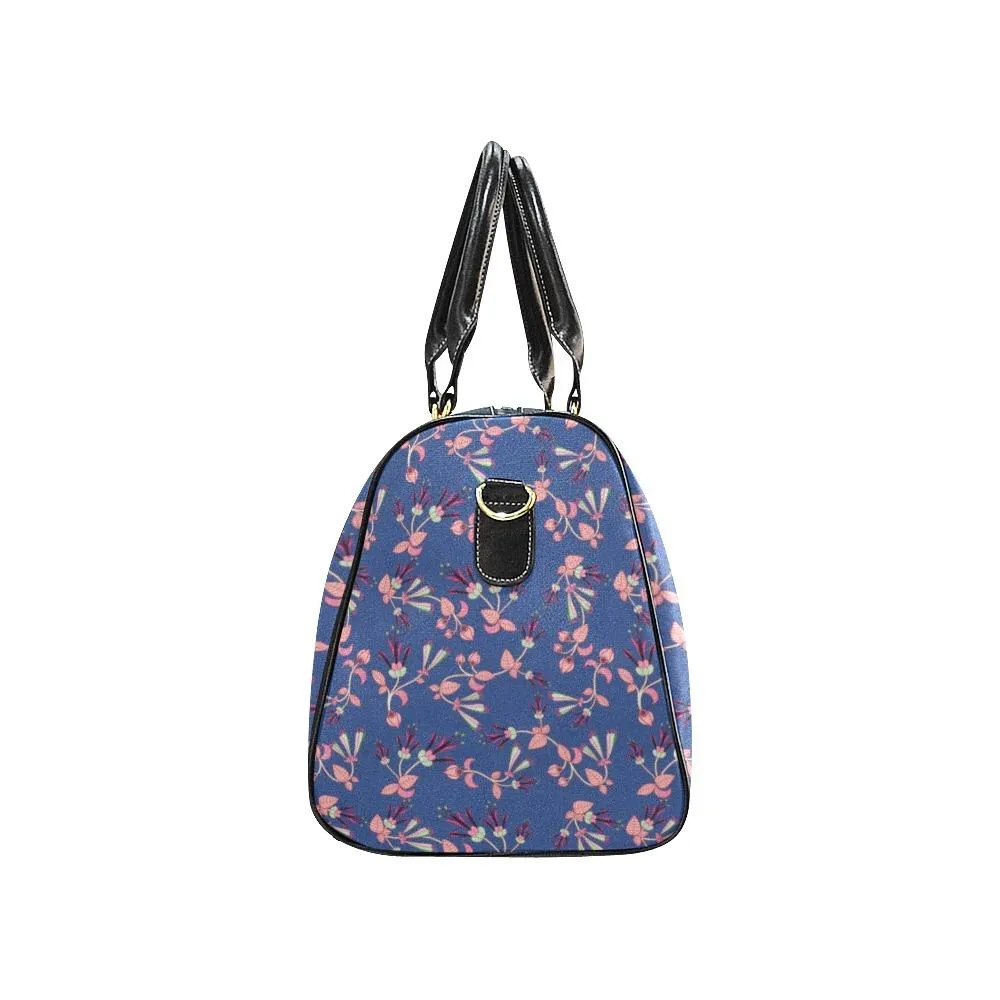 Swift Floral Peach Blue Waterproof Travel Bag