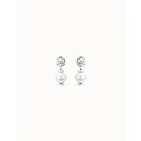 Texcoco White Pearl Pearl Shell Earrings