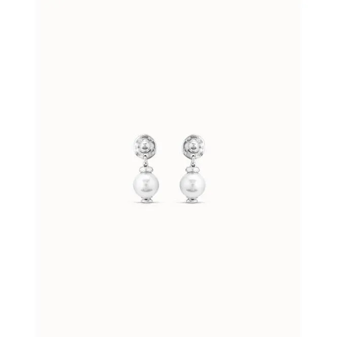 Texcoco White Pearl Pearl Shell Earrings