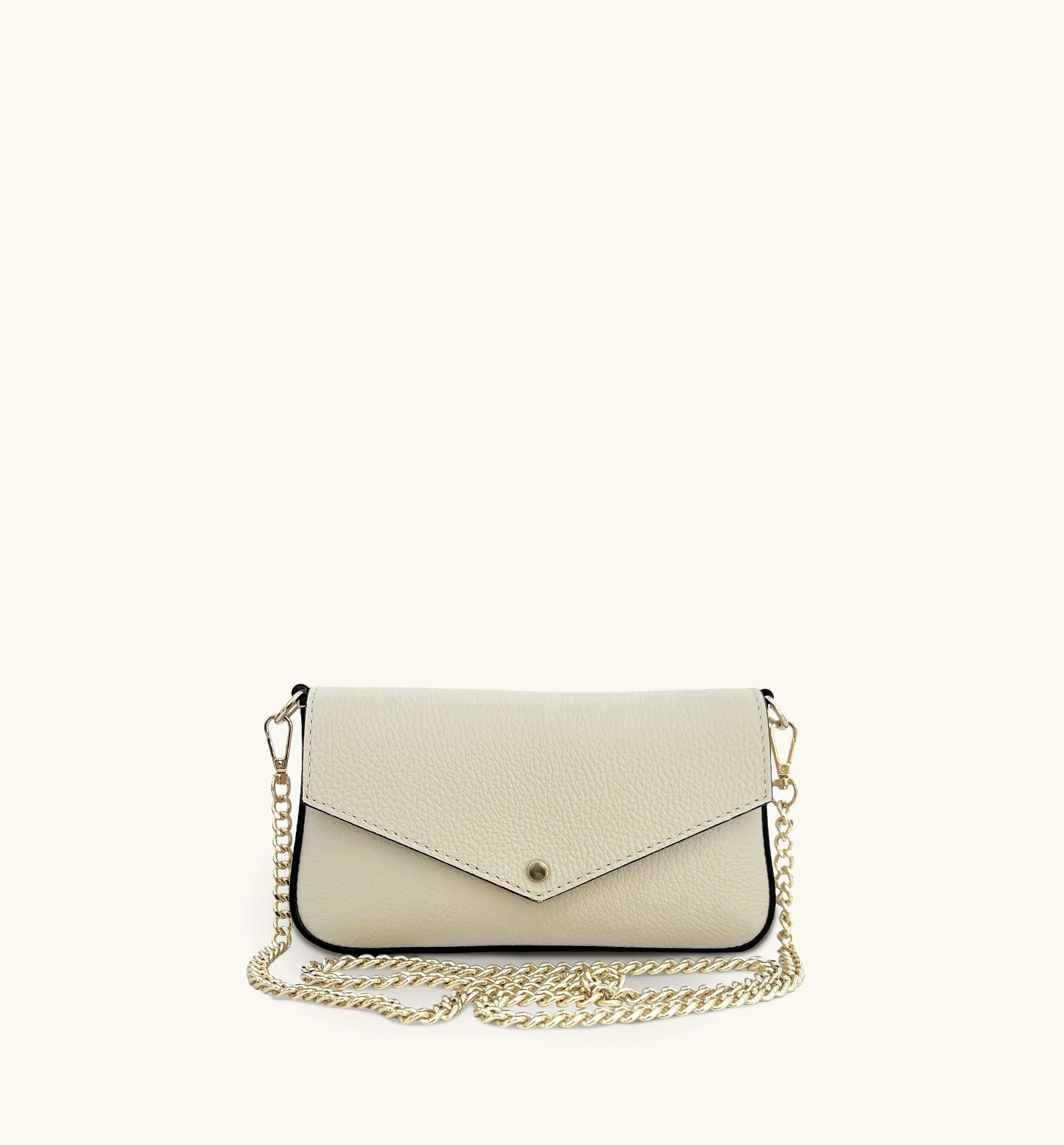 The Munro Stone Leather Shoulder Bag