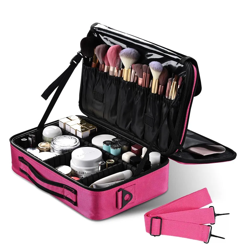 TheLAShop 14in 1200D Oxford Makeup Bag Train Case Organizer