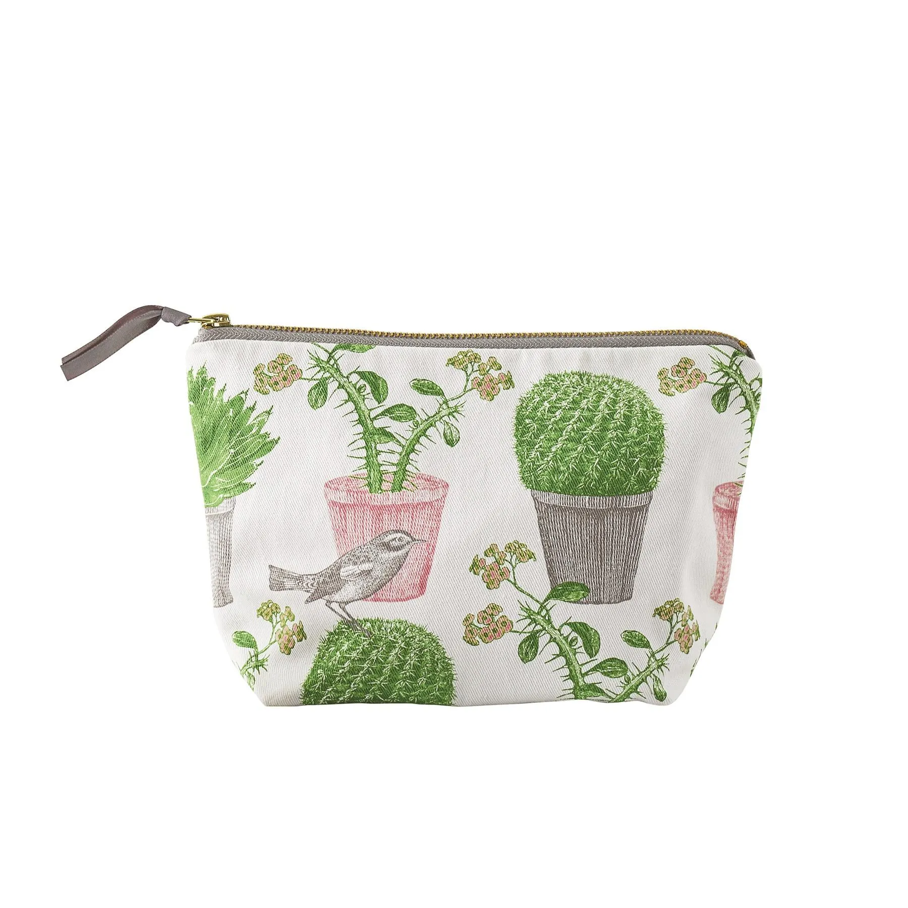 Thornback & Peel - Cosmetic/Make-Up Bag -  Cactus & Bird - Available In 2 Sizes