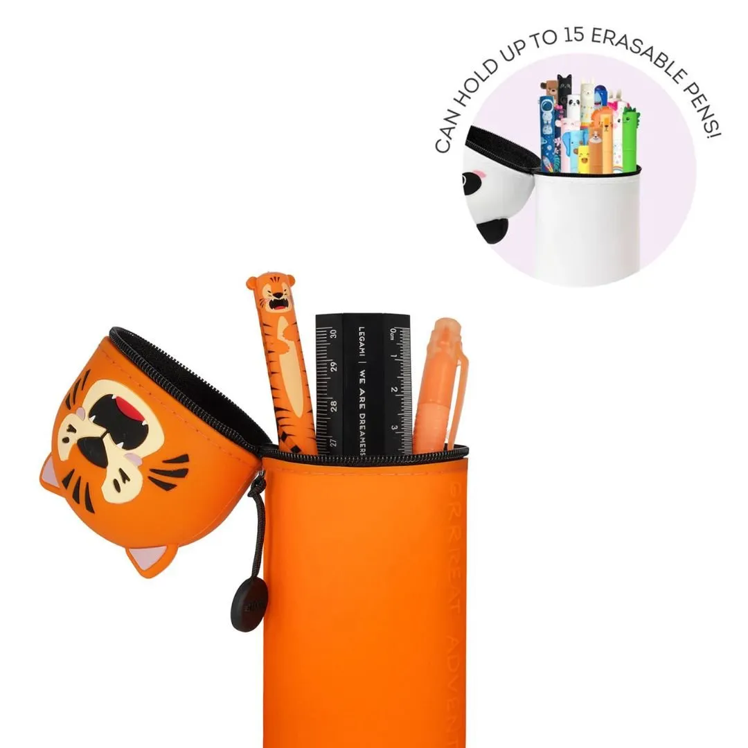 Tiger 2 in 1 Silicone Pencil Case