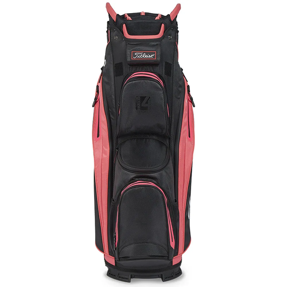 Titleist Cart 14 StaDry Waterproof Cart Bag - Black/Candy