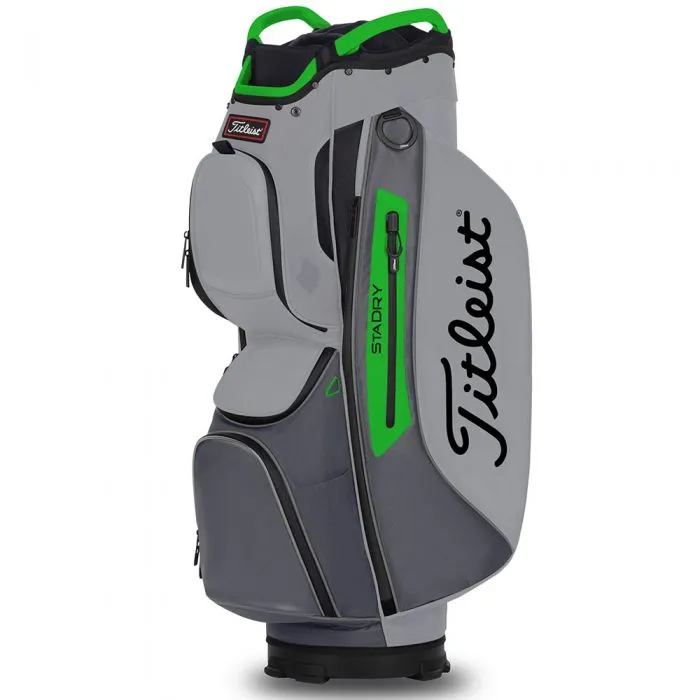 Titleist Cart 15 StaDry Cart Bag - Grey/Charcoal/Apple