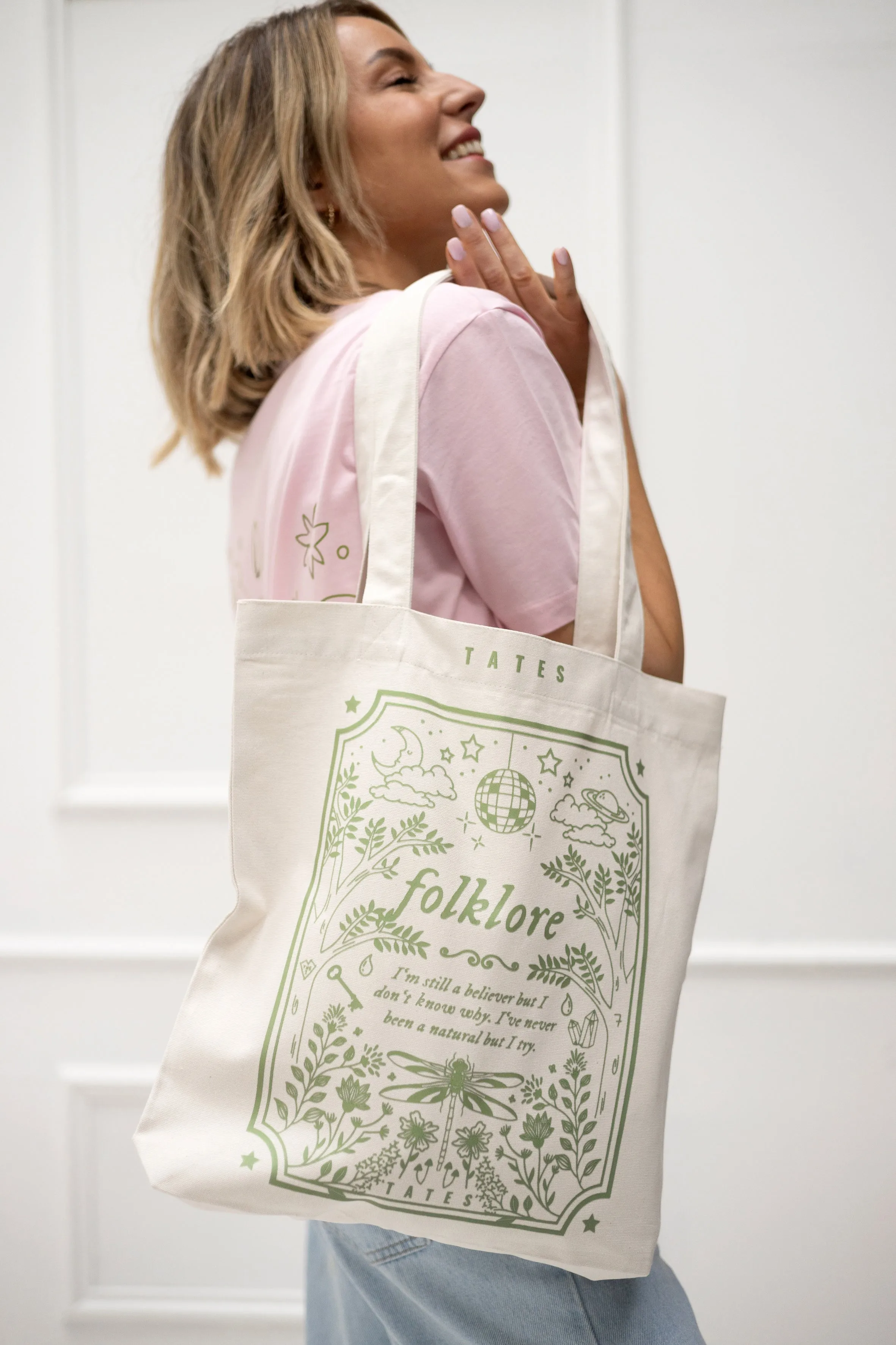 Tote bag mit "Folklore Garden" Motiv