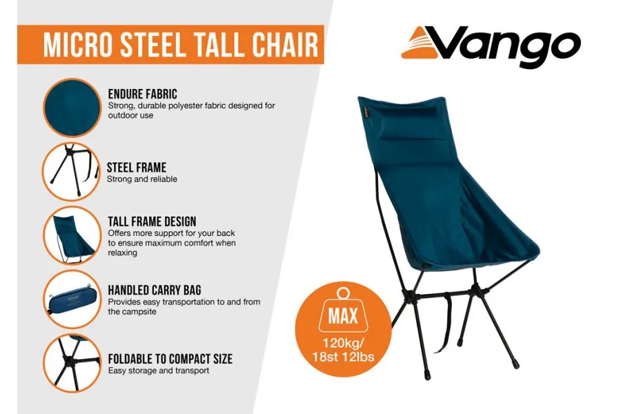 Vango Micro Steel Tall Chair