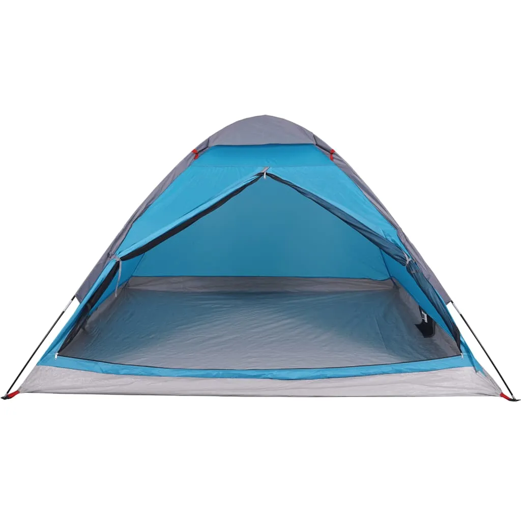 vidaXL Camping Tent Dome 2-Person Blue Waterproof