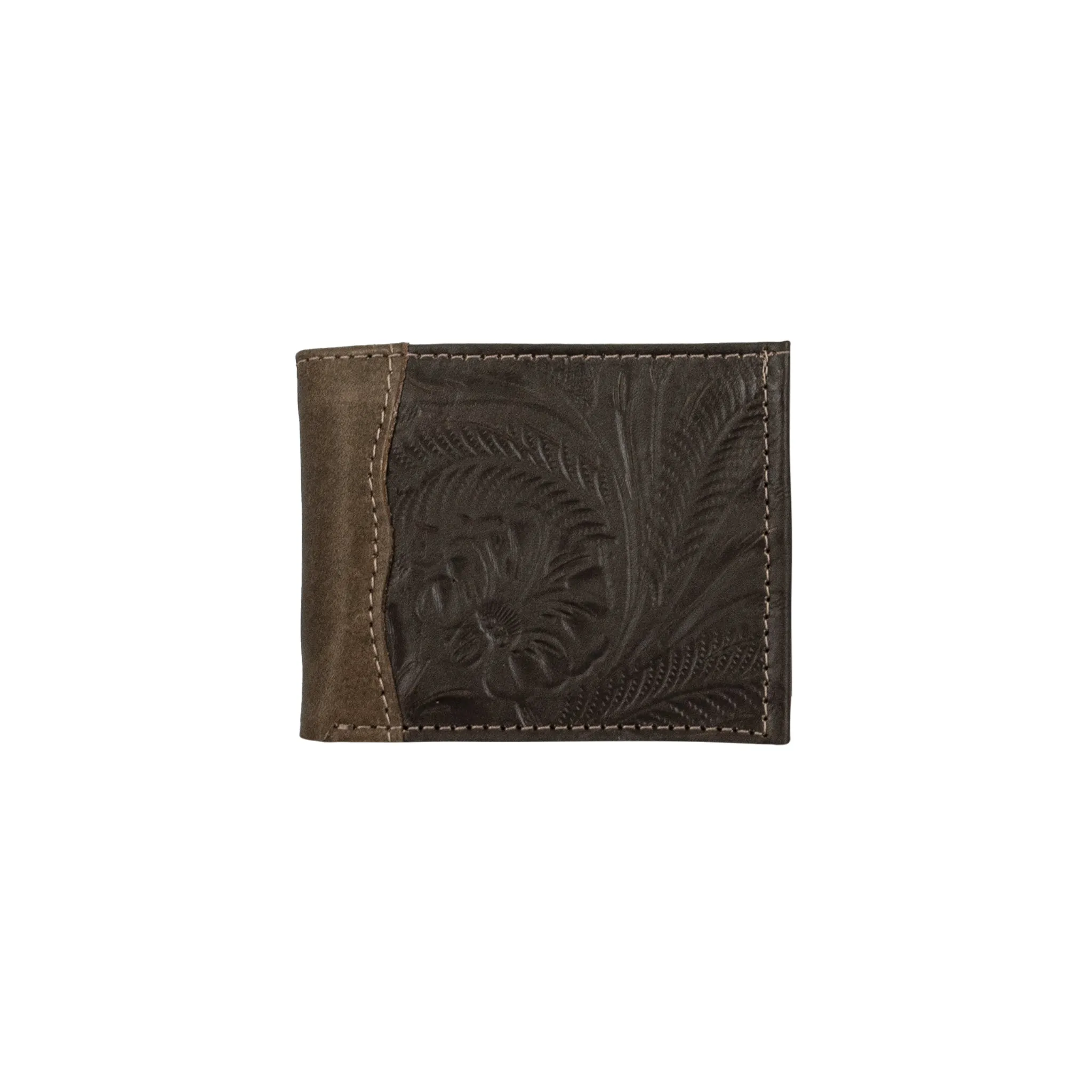 Waxed Leather Men's Bi-Fold Wallet