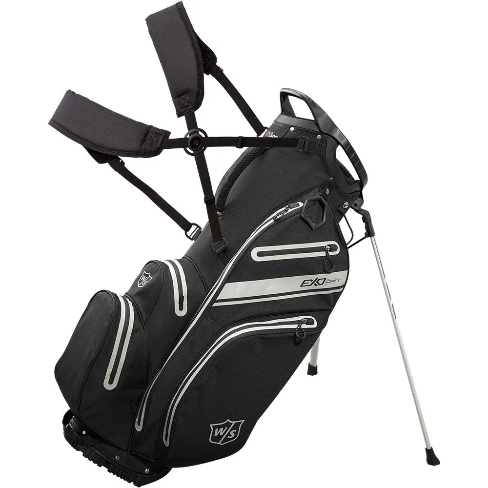 Wilson Exo Dry Waterproof Stand Bag - Black/Charcoal/Silver