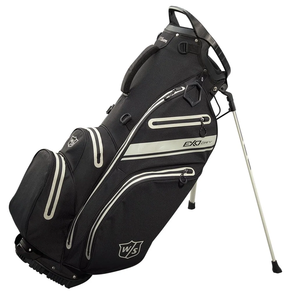 Wilson Exo Dry Waterproof Stand Bag - Black/Charcoal/Silver