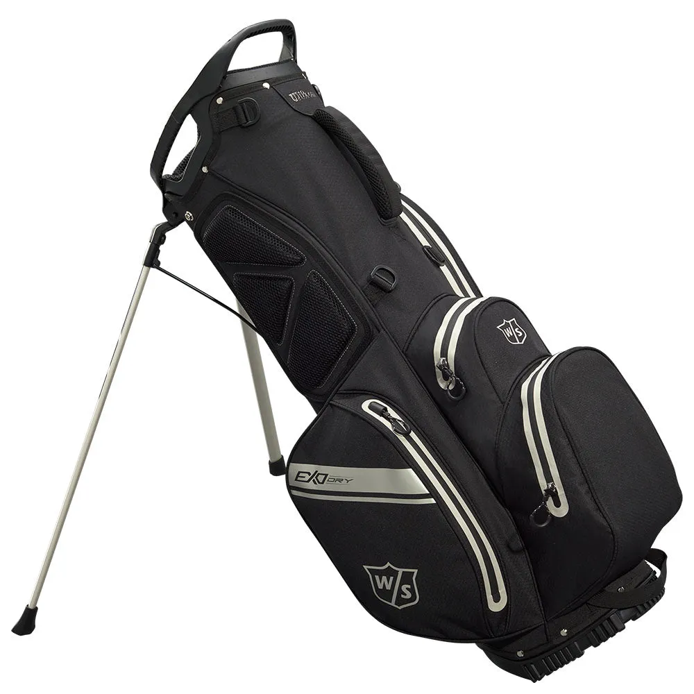 Wilson Exo Dry Waterproof Stand Bag - Black/Charcoal/Silver