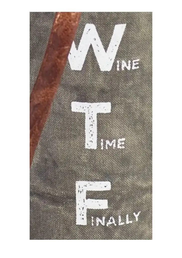 Wine Time Finally Wine Tote