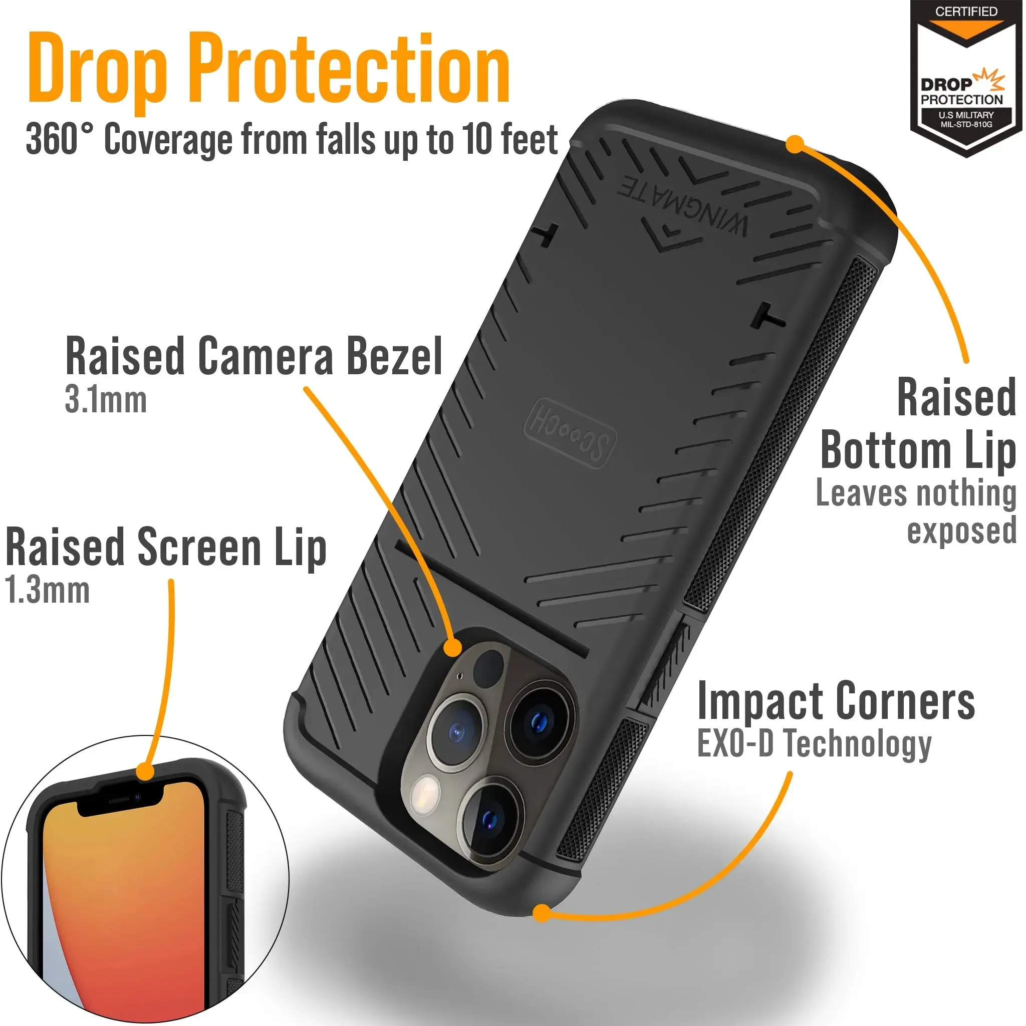 Wingmate Defender Bundle for iPhone 13 Pro