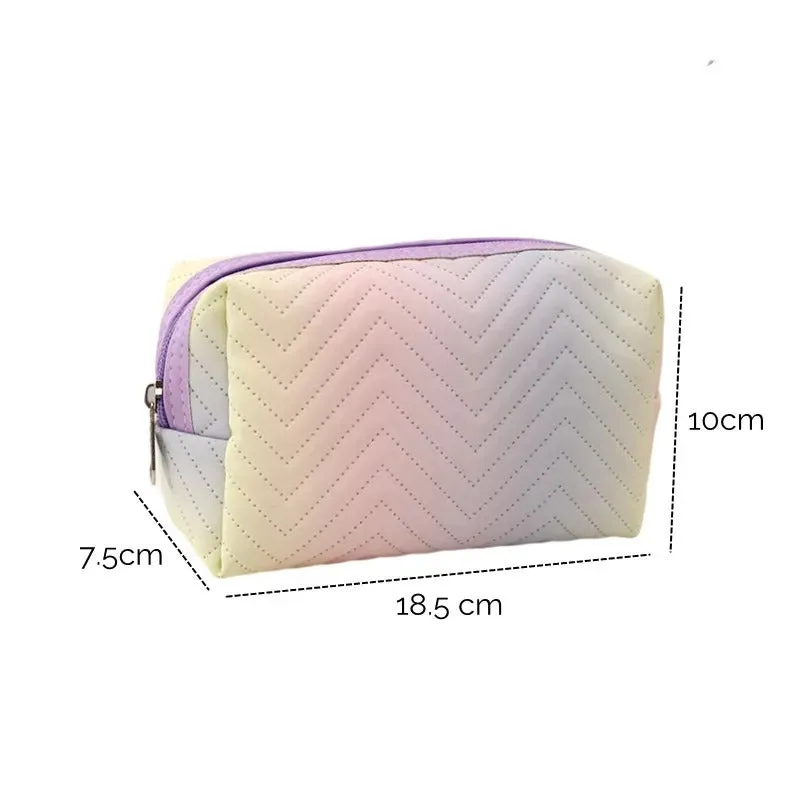 Women Waterproof PU Leather Gradient Cosmetic Storage Bags-(SA2405-111)