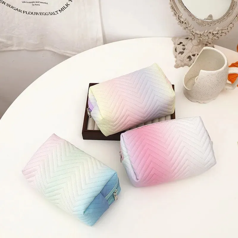 Women Waterproof PU Leather Gradient Cosmetic Storage Bags-(SA2405-111)