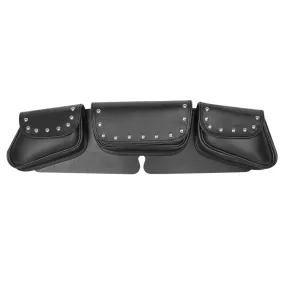 Xelement XS67105 'Safe Keep' Black Studded Motorcycle Windshield Bag