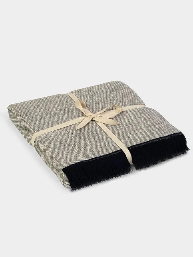 Yoga Studio GOTS Organic Cotton Two Toned Yoga Blanket