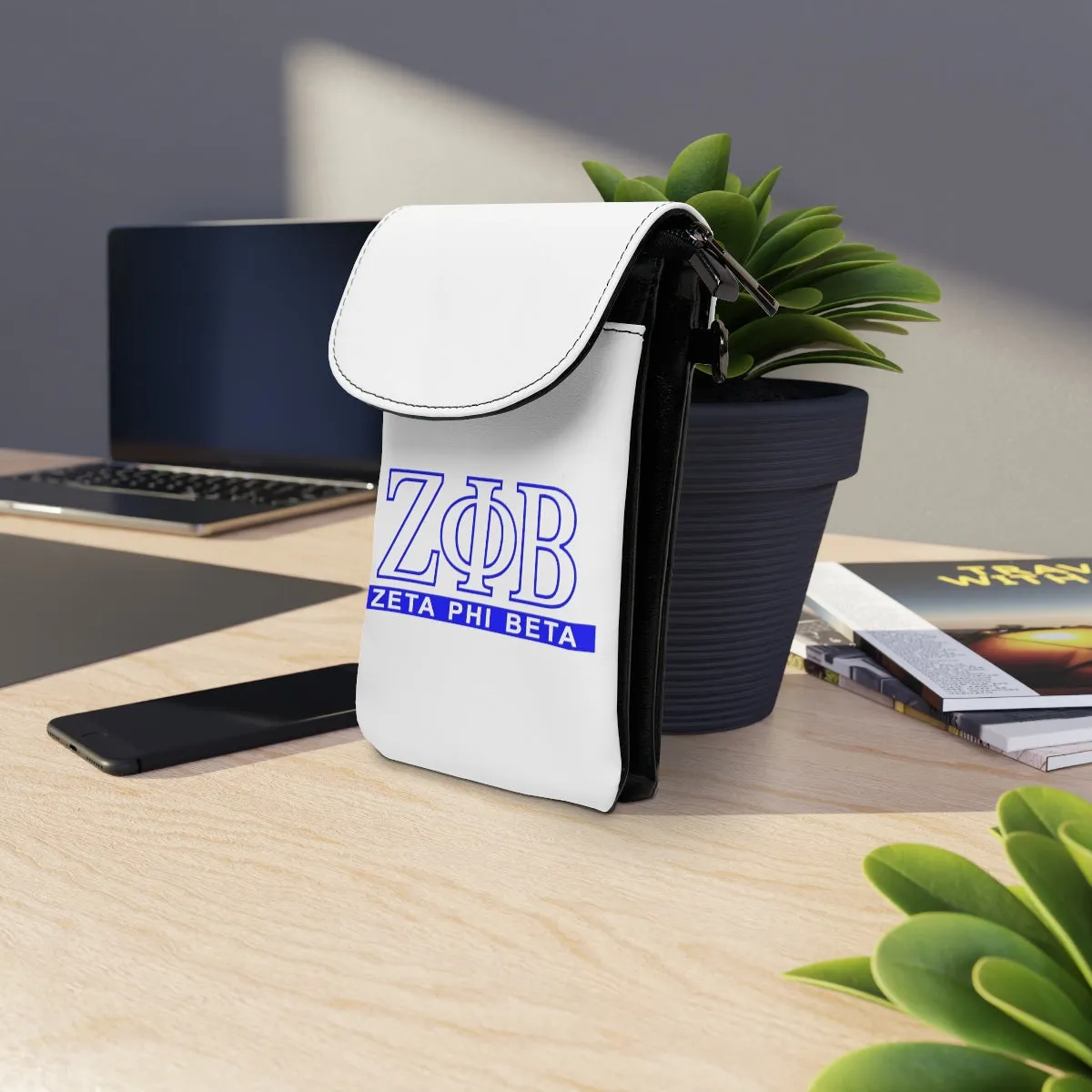 Zeta Phi Beta Cell Phone Wallet