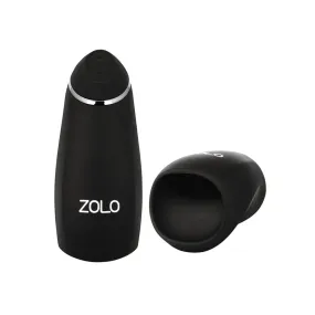 Zolo Stickshift Squeezable Vibrating & Thrusting Masturbator Black